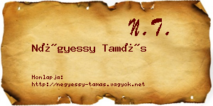 Négyessy Tamás névjegykártya